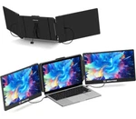 Maxfree S2 Triple Monitor For Laptop, 14'' Laptop Extender 1080p - Black. Fixed Price $225.99.