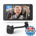 Baby Car Camera Monitor 5" 1080p Ips Suction Cup Screen - 360 Rotation Ir Nig. Fixed Price $46.48.