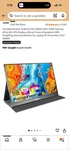 Mnn Model: M156f01 Portable Monitor 15.6". Fixed Price $30.00.