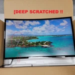 Samsung Cf396 27" Curved Led Monitor Super Slim Design Deep Scratched !!. Fixed Price $68.50.