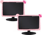 Remagr 2 Pcs 20''-29'' Kawaii Computer Monitor Cover With Cat Ear Design, Furry. Fixed Price $23.32.