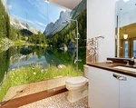 3d Green Lake View 101 Wallpaper Bathroom Print Decal Wall Deco Aj Ca. Fixed Price $115.60.