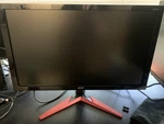 Acer Monitor 23.6" With Red Stand. Excellent Shape! I Have 2. Fixed Price $45.00.