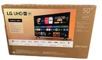 Lg 50 Inch Ua77 Series Led 4k Uhd Smart Tv A7 Ai Processor Webos. Fixed Price $279.99.