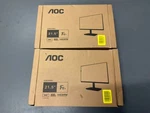 Lot Of 2 Aoc 22b2hm2 22" Full Hd (1920 X 1080) 100hz Led Monitor, Adaptive Sync,. Fixed Price $149.90.