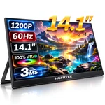 Hgfrtee 14.1" Portable Monitor 1920x1200 Fhd Ips Laptop Second Screen Hdmi. Fixed Price $115.99.