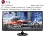 Lg 25um58-p Ultrawide Monitor 25'' 21:9 Fhd () Ips Display, Srgb 99%, On-screen. Fixed Price $50.00.