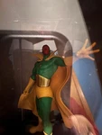 Marvel Super Hero Illuminate Gallery Vision Statue W/ Box & Led Display Case. Fixed Price $42.00.