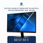 Lot Of 2 Acer V7 V227q H 22" Class Full Hd Led Monitor - 16:9 Black. Fixed Price $132.99.