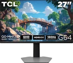 Tcl - 27" G64 Series Qhd Hdr Qd-mini Led Gaming Monitor Black And Gray. Fixed Price $368.99.
