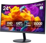 24 Inch Curved Monitor, Full Hd 1080p Computer 100hz 1500r Pc Sc. Fixed Price $171.62.
