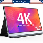 Eviciv 15.6" 4k 3840*2160 Hdr Ultra Slim Portable Monitor Usbc Hdmi Input Silver. Fixed Price $99.99.