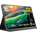 Eviciv 16" 4k Portable Monitor Vesa Hdmi Usb-c Gaming Display For Ps Xbox Switch. Fixed Price $99.99.
