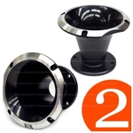 2x Jbl Hl14-50 Trio 2" Throat Aluminum Horn Silver Chrome Lip Pair Hl1450trio. Fixed Price $79.98.