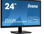Iiyama Prolite E2483hsu-b5 24" 24 Full Hd Monitor Hdmi Display Port Vga. Fixed Price $63.85.