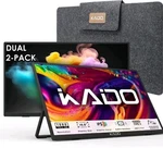 Kado Dual Portable Monitor Setup - 2-pack 15.6" Fhd Monitors. Fixed Price $111.00.