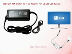 19v Ac/dc Adapter For Lg Electronics 19 20 22 23 24 27'' Led Lcd Monitor Series. Fixed Price $14.99.