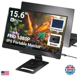Ingnok Portable Monitor Ultra Slim 15.6 Inch Fhd Ips Laptop Screen Extender. Fixed Price $89.02.