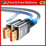 Highwings 80gbps Displayport Cable 2.1 6.6ft, 16k 60hz, 8k 120hz, 4k 240hz, Dp 2. Fixed Price $24.99.