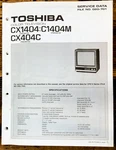 Toshiba Cx1404 C1404m Cx404c Tv Television Service Manual *original*. Fixed Price $14.97.