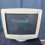 Philips 2001 17" Crt Monitor Vga 107s Lightframe 2 107s21 W/ Stand - Tested. Fixed Price $166.50.