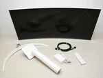 Lg 34sr60qc-w 34" Qhd Curved Smart Monitor Broken. Fixed Price $90.00.