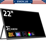 Eviciv 22.0" 2k Portable Monitor 1000:1 Screen Usb C Display Hdmi 2560*1440 Big. Fixed Price $149.00.