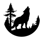 Wolf Howling At The Moon Vinyl Decal Car Truck Suv Laptop Sticker Design 2. Fixed Price $20.99.