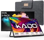 Kado Dual Portable Monitor Setup - 2-pack 15.6'' Fhd 1080p, Ultra-slim 1920x1080. Fixed Price $119.96.