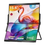 Ingnok Dual Portable Monitor 18.5" 1080p Folding Stacked Double Laptop Screen. Fixed Price $147.00.