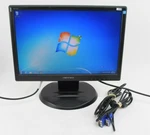 Hannsg Hw173a 17" Lcd Flat Panel Monitor Display Vga W/ Cords Hsg1044 Grade A. Fixed Price $34.99.
