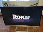 Hp 27es Full Hd 27" Led Ultra Thin Widescreen Color Monitor W. Power Supply Vgc. Fixed Price $100.00.