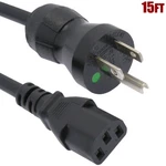 15ft 18 Gauge 3 Prong Nema 5-15p To Iec320 C13 Power Cord Cable Hospital Grade. Fixed Price $20.93.