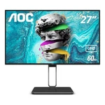 Aoc U27u2dp 27" 4k Frameless Monitor Uhd 3840 X 2160 Height Adjustable Stand. Fixed Price $335.99.