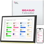 Bigasuo 10.1" Digital Calendar, Smart Touchscreen 10.1 Inches, White. Fixed Price $124.49.
