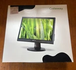 Gateway Flat Panel Display Fpd1975w 19" Monitor With Stand In Original Box. Fixed Price $135.00.