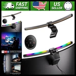 Quntis Curved Monitor Light Bar Rgb Backlight For 34+ Screens, No Glare Desk. Fixed Price $104.99.