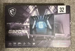 *damaged Screen* Msi G32c4x, 32" Curved Gaming Monitor, 250hz, - W/ Box + Parts. Fixed Price $39.95.