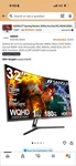 Sansui 32-inch 2k Curved Gaming Monitor Wqhd 2560 X 1440 180hz Es-g32c1q. Fixed Price $160.00.