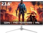 Gamepower F10 23.6 Inch Curved 120hz 1ms Dual Speakers Gaming White Monitor. Fixed Price $69.00.