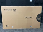Viewsonic 75" Led Lcd Commercial Signage Display 4k Cde7512 Open Box!. Fixed Price $1179.99.