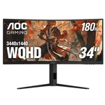 Aoc Cu34g4v 34" Frameless Curved Ultrawide Gaming Monitor, Uwqhd 3440 X 1440 .... Fixed Price $306.15.
