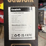 Gawfolk Gaming Computer Moniter New Ob. Fixed Price $142.01.