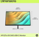 Hp E27u G5 27" Wqhd 2560x1440 75hz 5ms Edge Led Lcd Monitor 6n4d3aa. Fixed Price $295.00.