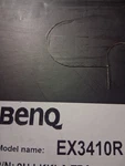 Benq Monitor Ex3410r Cracked Screen. Fixed Price $100.00.