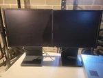 Nec Multisync Lcd 1880sx, Very Nice Early 2000's Lcd, Black (2) Set - Vintage. Fixed Price $300.00.