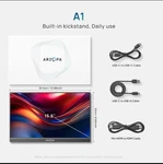 Arzopa 15.6 Inch 1080p Fhd Widescreen Lcd Hdmi Portable Monitor. Fixed Price $71.24.