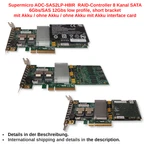 Supermicro Aoc-sas2lp-h8ir, 8-port Low Profile, Short Bracket, With+w/o Battery. Fixed Price $42.93.