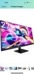 Memzuoix Computer Monitor (never Been Used) 27 Inch 100hz Fhd,1920 X 1080p. Fixed Price $100.00.