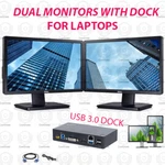 Dual Dell 22 Inch Dp Dvi Lcd Monitors With Dock & Cables For Laptops. Fixed Price $140.99.